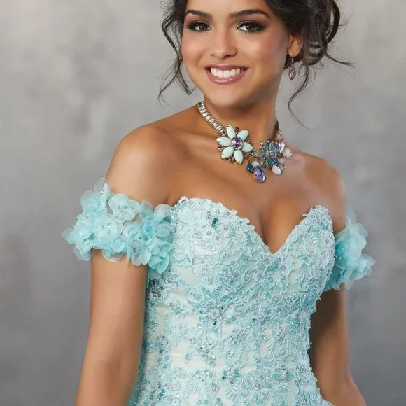 Morilee Vizcaya Quinceanera Corset Fairytale Dress Ball Gown 89174 *Note Cond - Picture 11 of 15